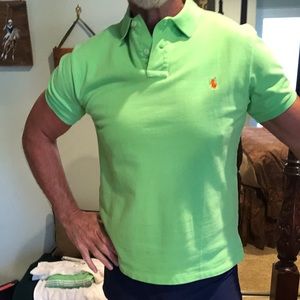 Polo Ralph Lauren Green Polo Slim Fit Size L